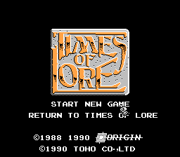 Times of Lore screenshot 3 for Famicom